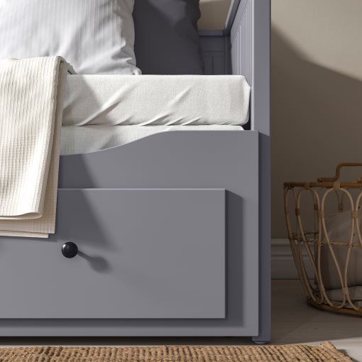 HEMNES, κρεβάτι επισκέπτη day bed 3 συρτάρια/2 στρώματα, 80x200 cm, 494.281.14