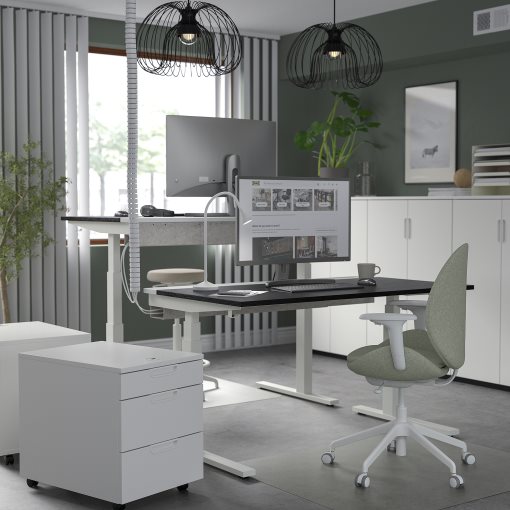 MITTZON, desk sit/stand/electric, 140x60 cm, 495.282.84