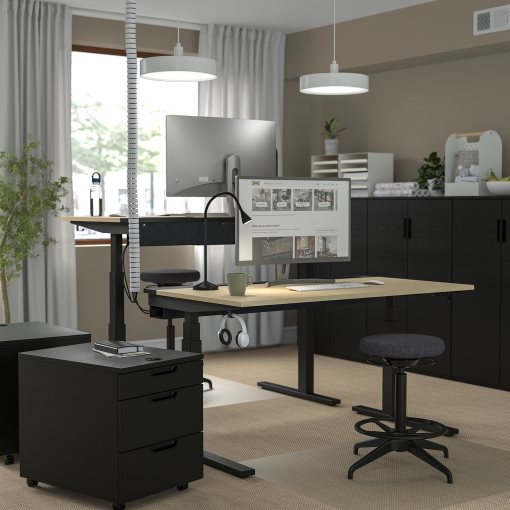 MITTZON, desk sit/stand/electric, 140x80 cm, 495.285.85
