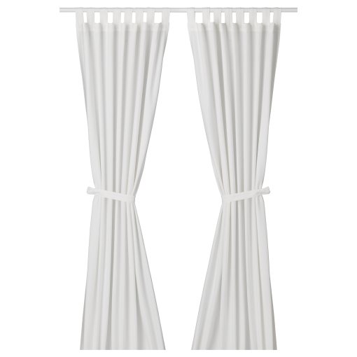 LENDA, curtains with tie-backs, 1 pair, 500.901.16