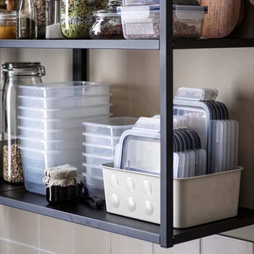 IKEA 365+, δοχείο αποθήκευσης τροφίμων τετράγωνο/πλαστικό, 750 ml, 503.591.76