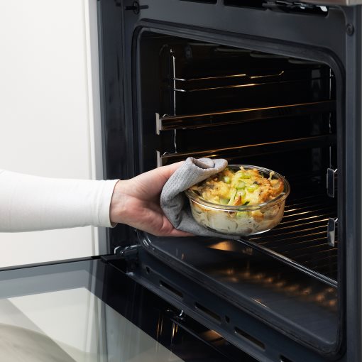 IKEA 365+, δοχείο αποθήκευσης τροφίμων στρογγυλό/γυαλί, 400 ml, 503.591.95