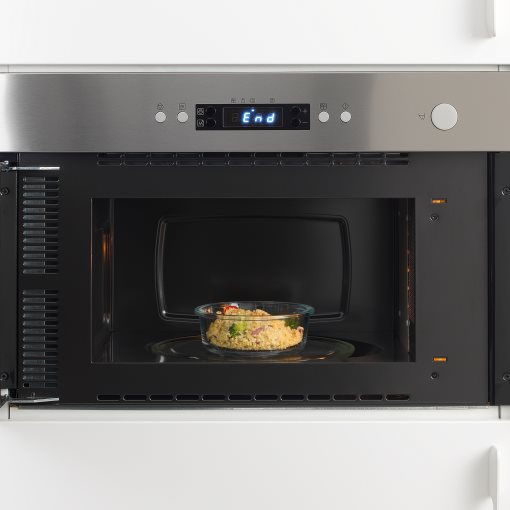 IKEA 365+, δοχείο αποθήκευσης τροφίμων στρογγυλό/γυαλί, 400 ml, 503.591.95