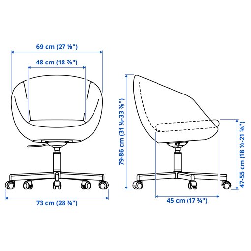 SKRUVSTA, swivel chair, 504.029.95