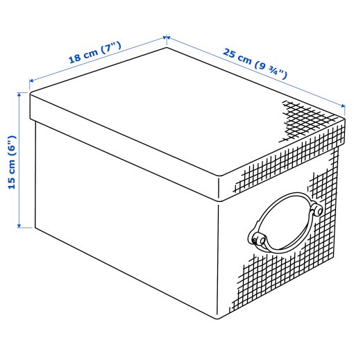 KVARNVIK, storage box with lid, 504.668.69