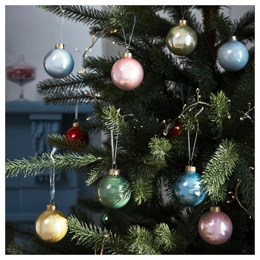 VINTERFINT, decoration bauble/glass/16 pack, 6 cm, 505.304.03