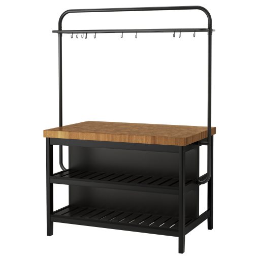 VADHOLMA, kitchen island with rack, 592.762.28