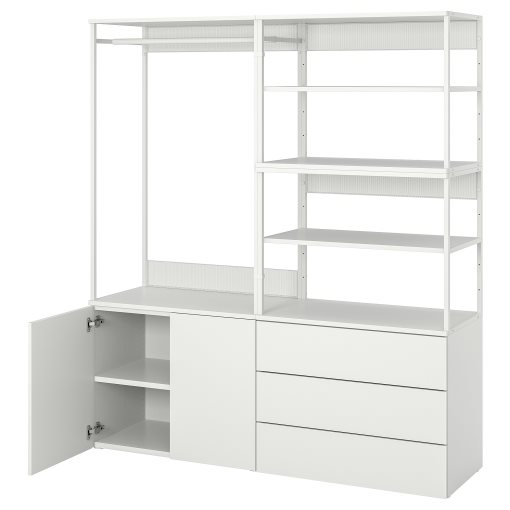 PLATSA, wardrobe with 2 doors/3 drawers, 160X42X181 cm, 593.362.70