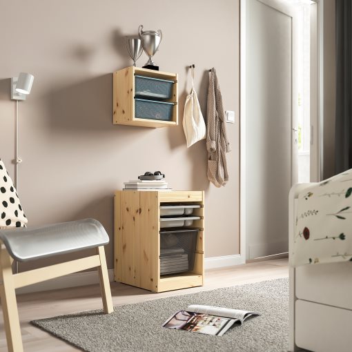 TROFAST, storage combination with box/trays, 32x44x52 cm, 595.256.28