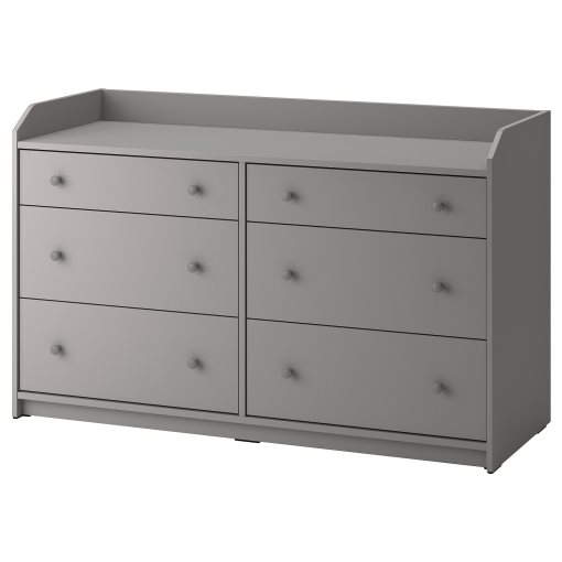 HAUGA, chest of 6 drawers, 138x84 cm, 604.592.36