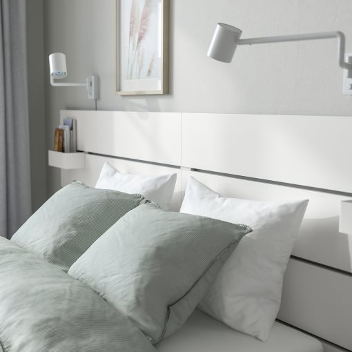 NORDLI, bed with storage and headboard, 160x200 cm, 692.414.22