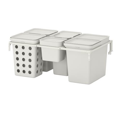 HÅLLBAR, waste sorting solution for METOD kitchen drawer ventilated, 55 l, 693.089.26