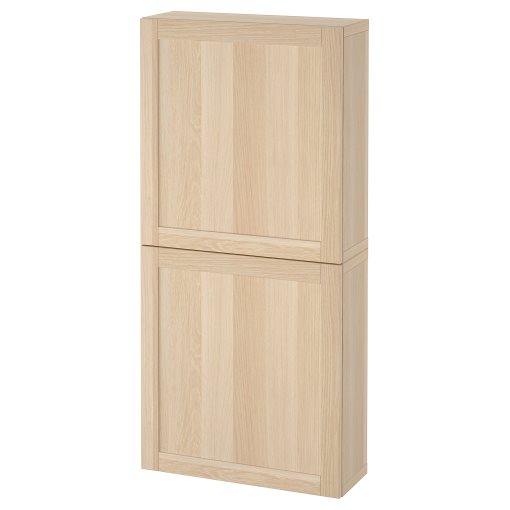 BESTÅ, wall cabinet with 2 doors, 60x22x128 cm, 694.171.00