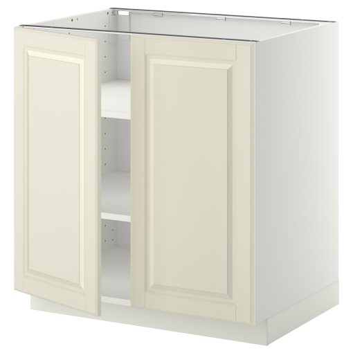 METOD, base cabinet with shelves/2 doors, 80x60 cm, 694.672.70
