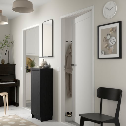 BILLY/OXBERG, bookcase with door, 40x30x106 cm, 694.832.89
