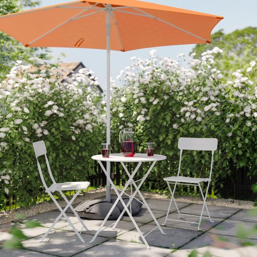 HÖGÖN/IGGÖN, parasol with base, 270 cm, 695.762.07