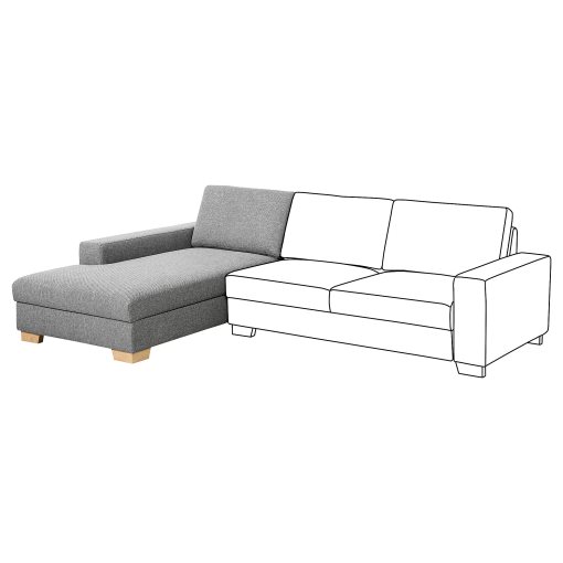 SÖRVALLEN, chaise longue section, left, 704.383.90