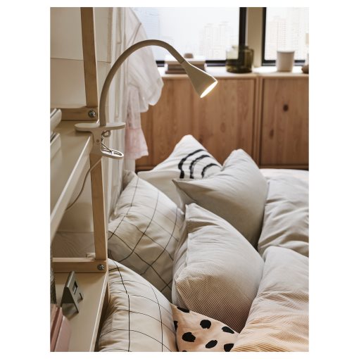 NÄVLINGE, σποτ με κλιπ και ενσωματωμένο φωτισμό LED, 704.498.88