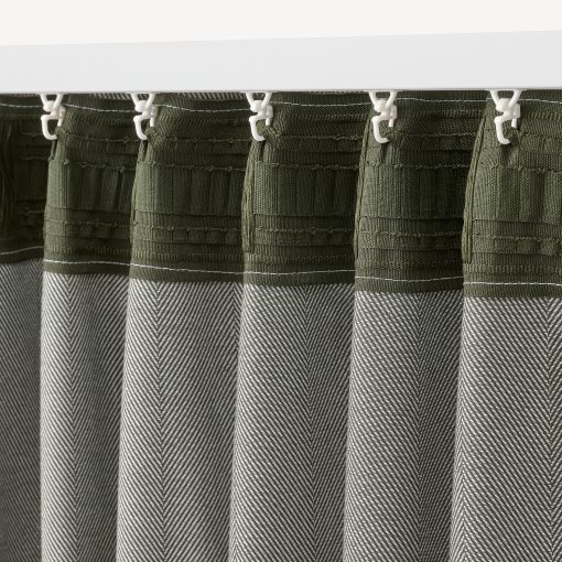 TIBAST, room darkening curtains 145x300 cm, 1 pair, 705.045.92
