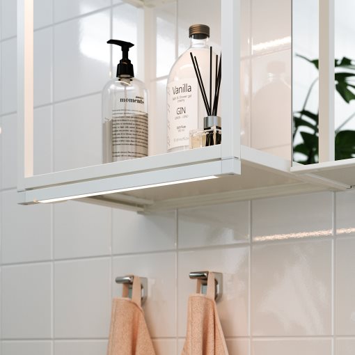 SILVERGLANS, bathroom lighting strip with built-in LED light source/dimmable, 40 cm, 705.286.68