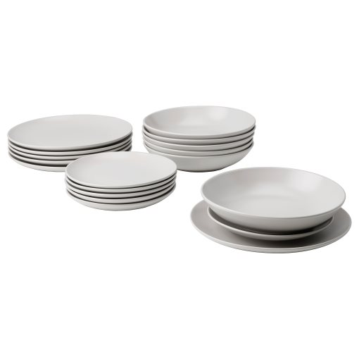 FÄRGKLAR, 18-piece service/matt, 705.646.99