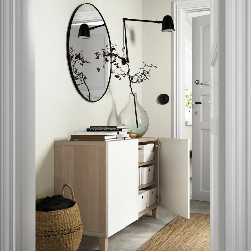 BESTÅ, σύνθεση αποθήκευσης με πόρτες, 120x42x74 cm, 792.099.97
