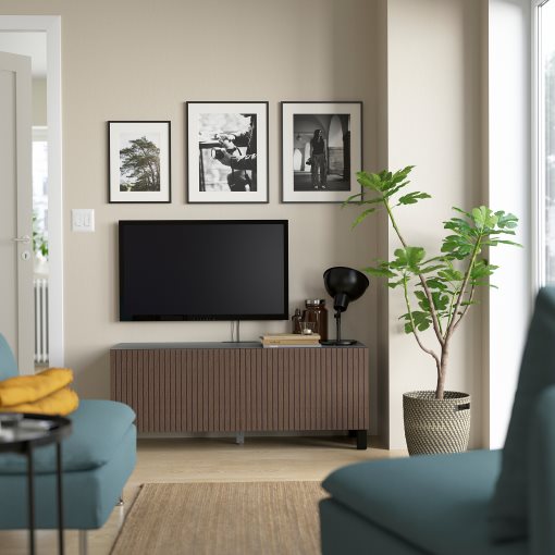 BESTÅ, έπιπλο TV με πόρτες, 120x42x48 cm, 794.198.96