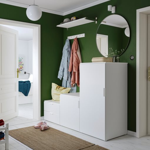 PLATSA, wardrobe with 2 doors and 2 drawers, 180X57X123, 794.369.14