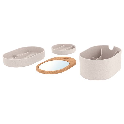 SAXBORGA, storage box with mirror lid, 803.918.82