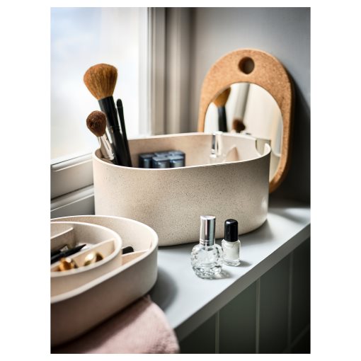 SAXBORGA, storage box with mirror lid, 803.918.82