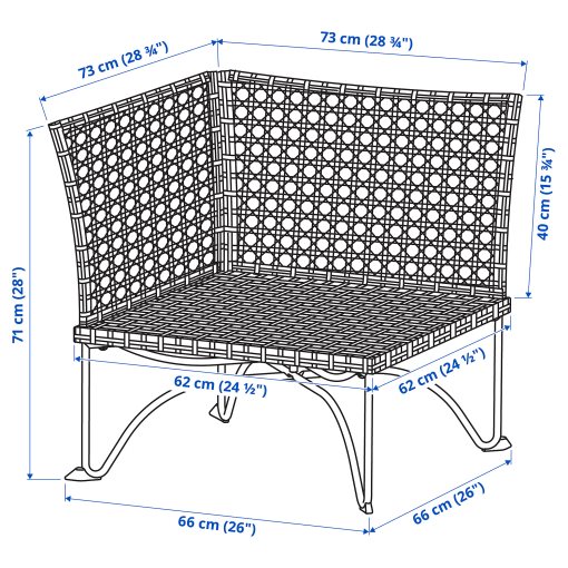 JUTHOLMEN, corner section, outdoor, 804.691.16