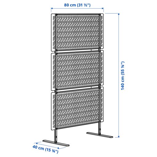 LUNGÖN, privacy screen/in/outdoor, 140x80x40 cm, 805.155.09