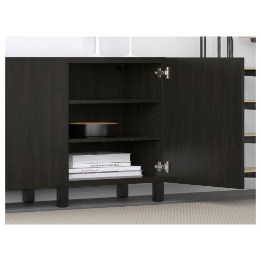 BESTÅ, storage combination with doors, 180x42x74 cm, 891.394.90
