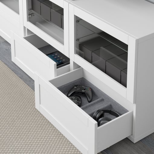 BESTÅ, έπιπλο TV με πόρτες και συρτάρια, 180x40x64 cm, 891.942.88