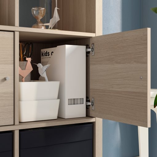 KALLAX, shelving unit with 4 inserts, 891.975.93