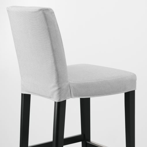 BERGMUND, σκαμπό μπαρ με πλάτη, 62 cm, 893.881.73