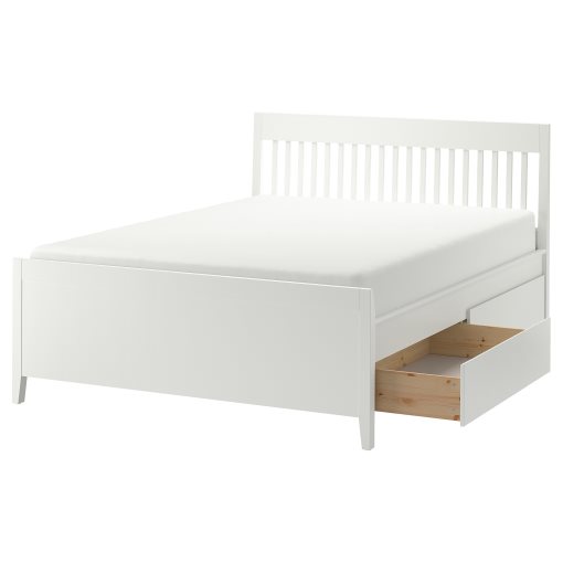 IDANÄS, bed frame with storage, 160x200 cm, 893.922.26