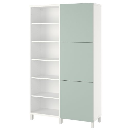 BESTÅ, storage combination with doors, 120x42x202 cm, 894.217.09