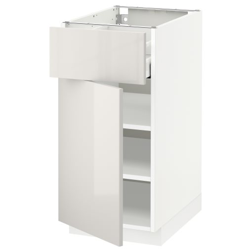 METOD, base cabinet with drawer/door, 40x60 cm, 894.650.91