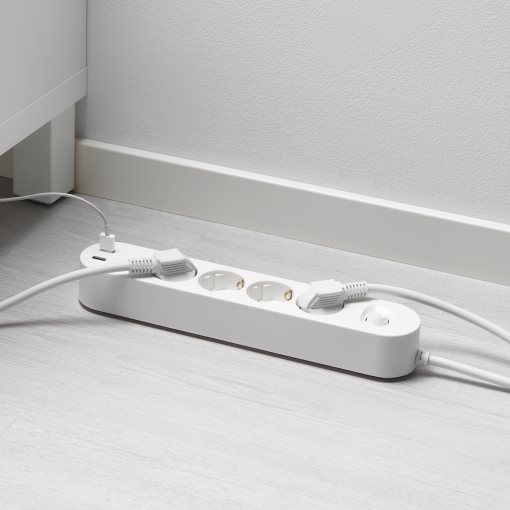 KOPPLA, πολύπριζο 4 εξόδων με 2 θύρες USB, 902.808.26