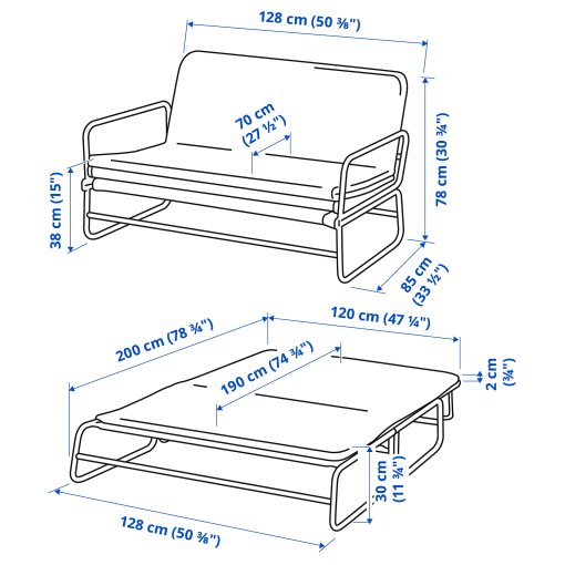 HAMMARN, sofa-bed, 903.543.27