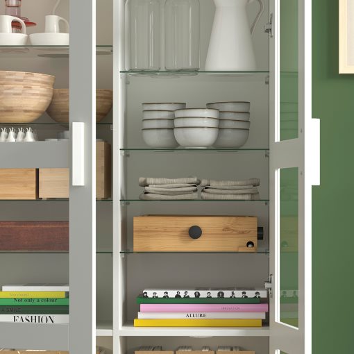 BRIMNES, glass-door cabinet, 904.098.72