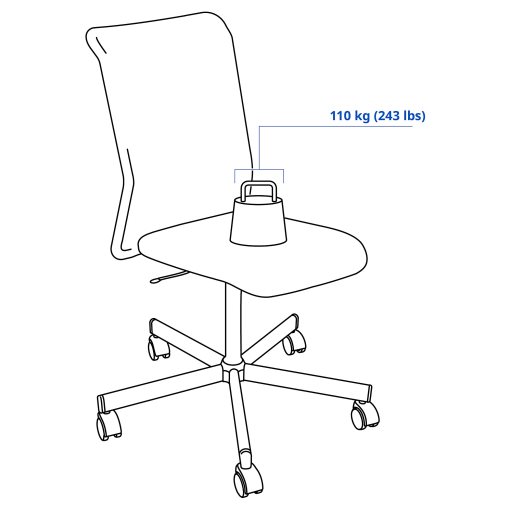 TOBERGET, swivel chair, 904.322.45