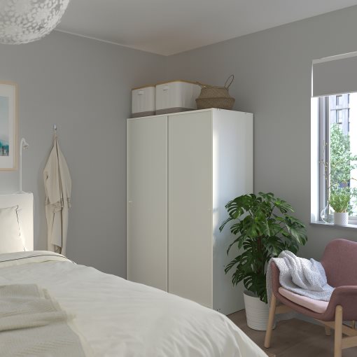KLEPPSTAD, wardrobe with sliding doors, 117x176 cm, 904.372.38