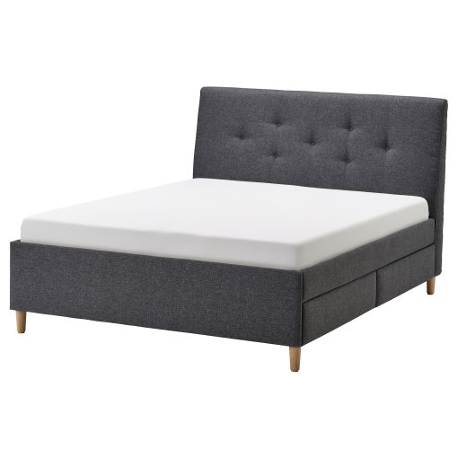 IDANÄS, upholstered storage bed, 160x200 cm, 904.471.76