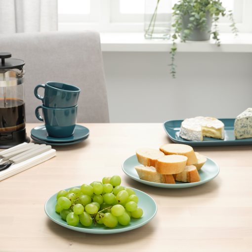 FÄRGKLAR, side plate/matt, 4 pack, 20 cm, 904.771.68
