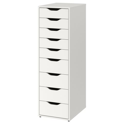 ALEX, drawer unit with 9 drawers, 36x116 cm, 904.861.39