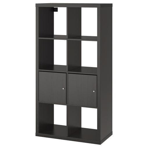 KALLAX, shelving unit with doors, 990.174.45
