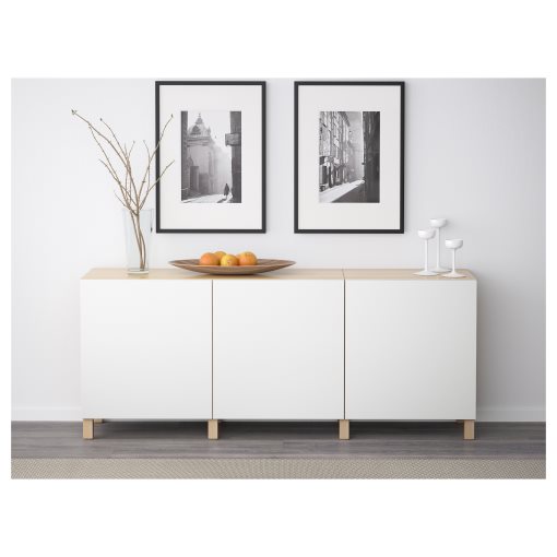 BESTÅ, storage combination with doors, 180x42x74 cm, 991.397.34