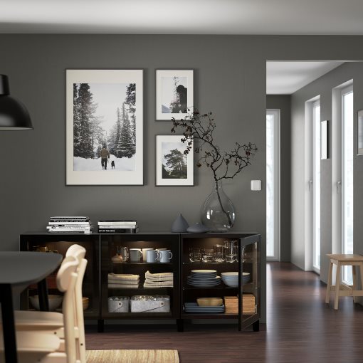 BESTÅ, storage combination with doors, 180x42x74 cm, 991.399.13